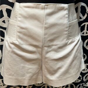 White guess shorts